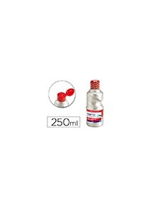 Tempera fila bote 250 ml.efecto metalizado plata