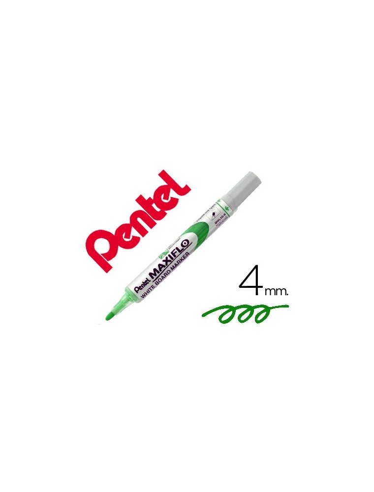 Retolador maxiflo pentel per a pissarra blanca color verd