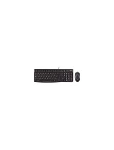 Set Teclado  Raton Logitech Mk120 Usb Con Cable Negro