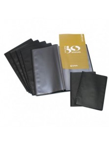 GRAFOPLAS CARPETA CON FUNDAS FLEXIPLAS PVC NEGRAS