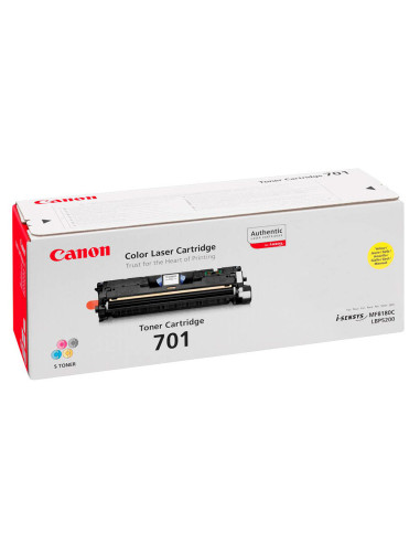 CANON TONER LASER AMARILLO CRG 701Y 4 000 PAGINAS LBP 5200 MF 8180C