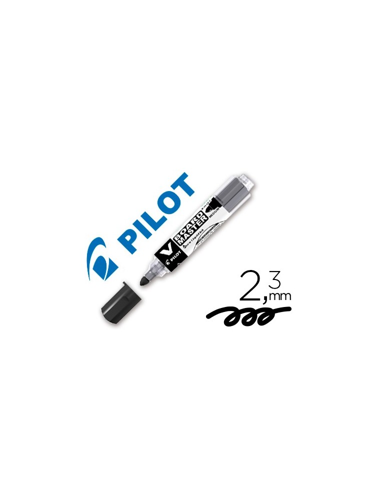 Rotulador pilot v board master para pizarra blanca negro tinta liquida trazo 2,3mm