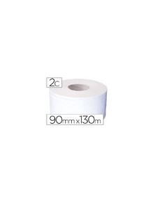 Papel higienico jumbo 2 capas celulosa pura rollo de 91 mt para dispensador 925