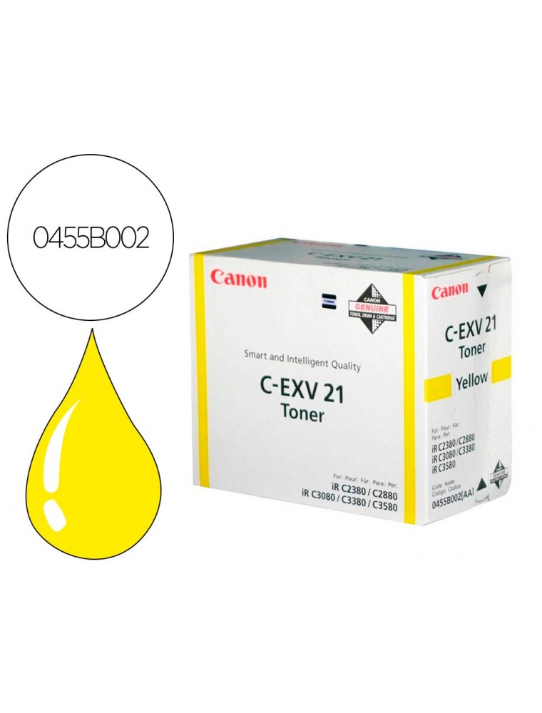 Canon Toner Copiadora Amarillo Cexv21 Irc2380I2880I3380I