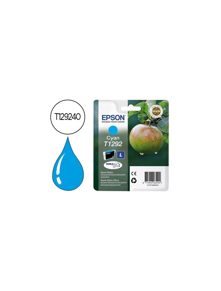 Ink-jet epson stylus t1292 cian sx420w  425w  office bx305f  bx320f -alta capacidad-