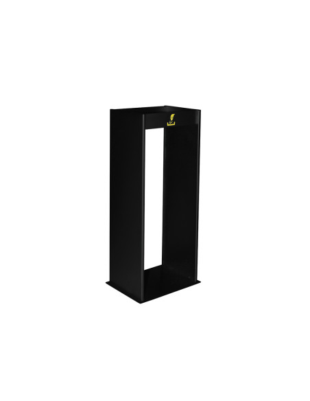 Cenicero metalico con rejilla para arena negro 77x24,5x30 cm