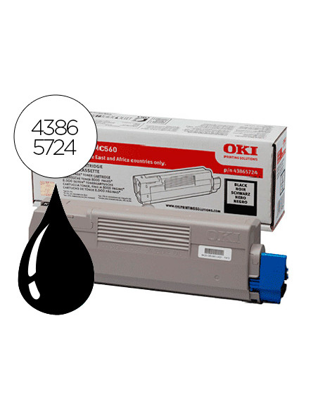 OKI C-5850/5950/MC560 TONER NEGRO 8K