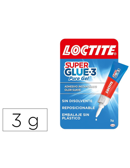 Pegamento loctite 3 gr adhesivo instantaneo gel reposicionable