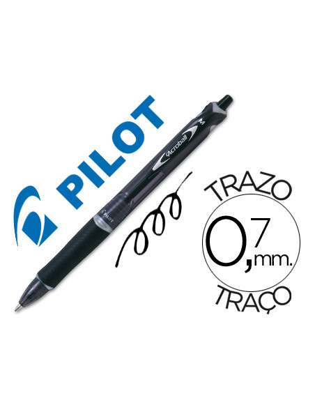 PILOT BOLIGRAFO ACROBALL MEDIO NEGRO