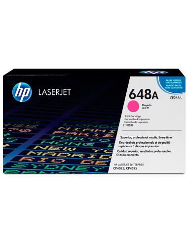 HP LASERJET CP/4025/4525/4525DN TONER MAGENTA, 11.000 PÁGINAS - 648 A