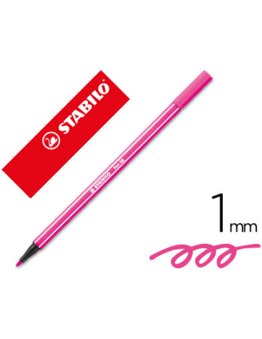 STABILO ROTULADOR PEN 68 ROSA CAJA 10 UD