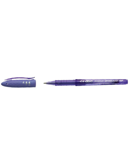 Boligrafo uni-ball uf-202 fanthom borrable 0,7 mm tinta gel violeta