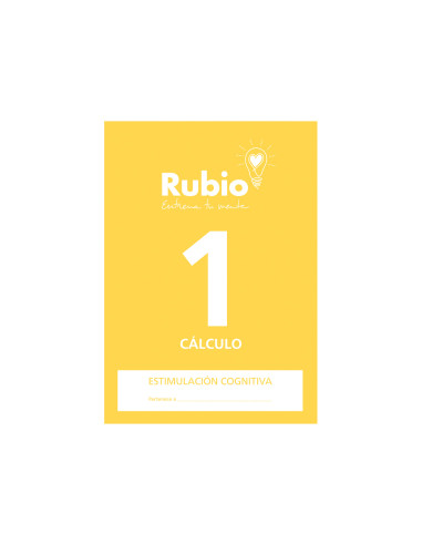 Cuaderno rubio entrena tu mente estimulacion cognitiva calculo 1