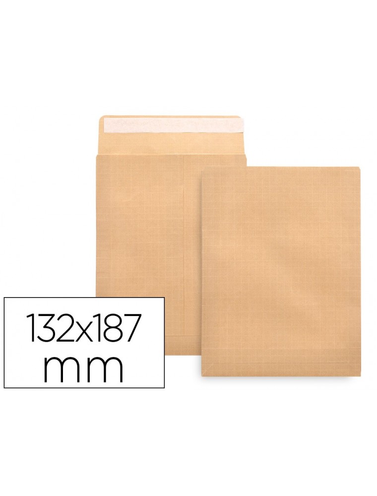 Sobre liderpapel bolsa n.4 kraft salarios 132x187 mm tira de silicona caja de 500 unidades