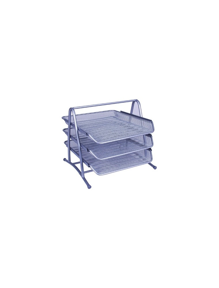 Bandeja sobremesa metalica q-connect kf00822 rejilla plata 3 bandejas movibles 350x278x275 mm