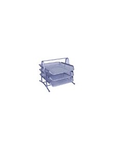 Bandeja sobremesa metalica q-connect kf00822 rejilla plata 3 bandejas movibles 350x278x275 mm