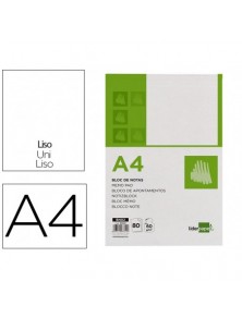 Bloc notas liderpapel liso a4 80 hojas 60gm2