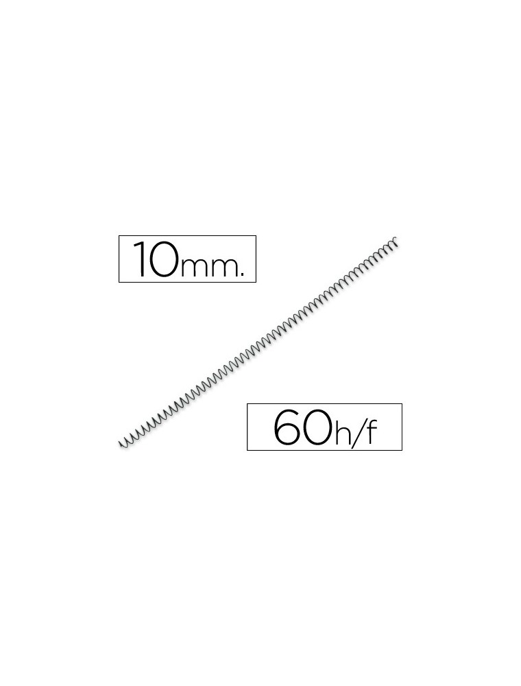 Espiral metalico q-connect 56 41 10mm 1mm caja de 200 unidades