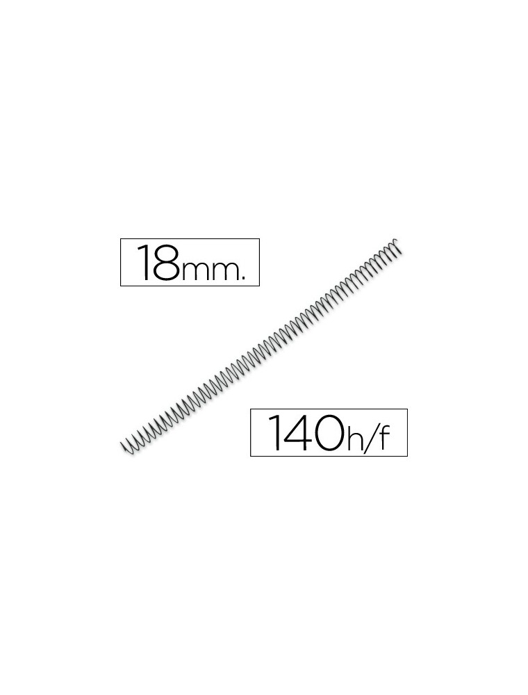 Espiral metalico q-connect 56 41 18mm 1,2mm caja de 100 unidades