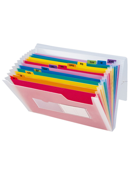 Carpeta liderpapel clasificador fuelle polipropileno din a5 spectrafile