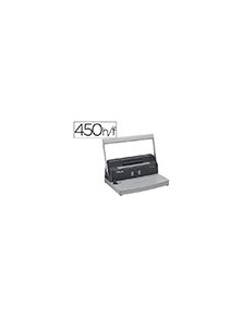 Encuadernadora para espiral fellowes metal 50r perfora 12 hojas formato a4 paso 51 encuaderna 450 hojas 80 gr