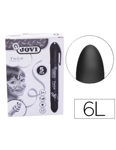 Barra de maquillaje jovi twist make-up negro caja de 5 unidades