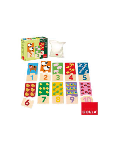 Puzle goula infantil duo 1-10