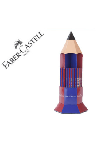 Lapices de grafito faber ecolapiz janus 2160 bicolor expositor 120 unidades