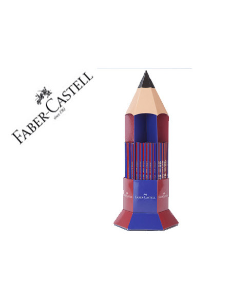 Lapices de grafito faber ecolapiz janus 2160 bicolor expositor 120 unidades