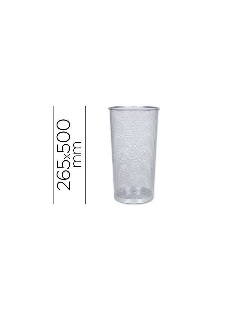 Paraguero metalico q-connect kf00828 rejilla plata 26,5 diametro x 50 cm