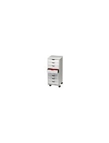 Mueble auxiliar paperflow para oficina 8 cajones en color gris 5x825x382 71,5x31,6x34,3 cm