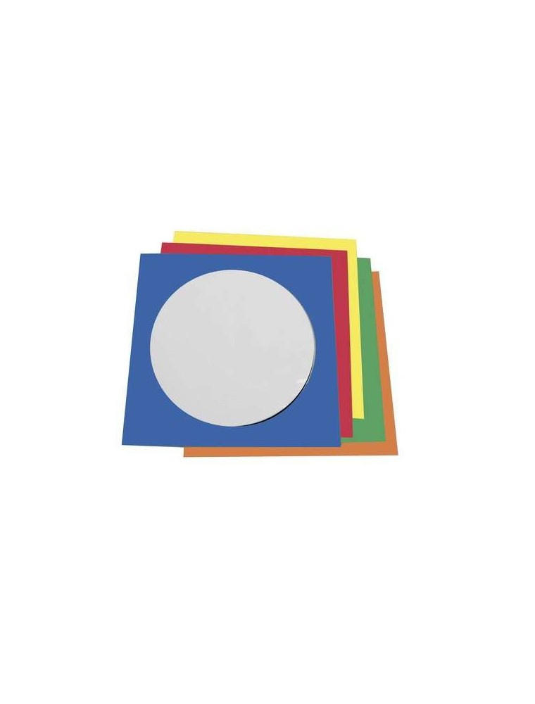 Sobre para cd con ventana transparente y solapa autoadhesiva -pack de50 unidades colores surtidos