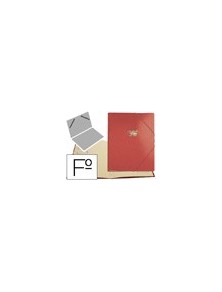 Carpeta clasificador carton compacto saro folio roja -12 departamentos