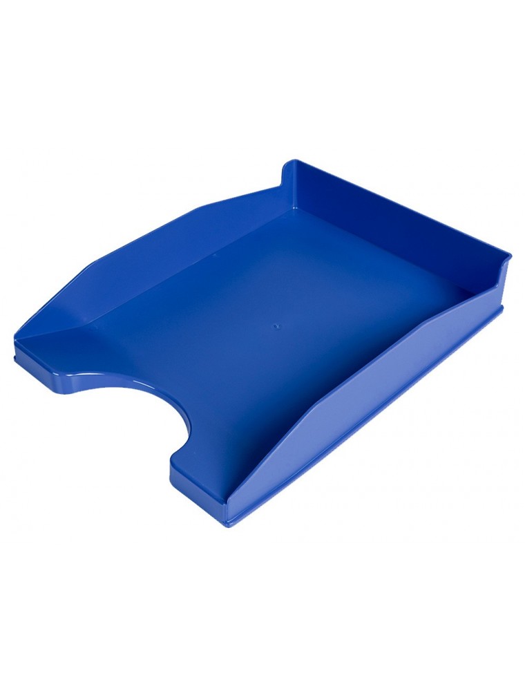 Bandeja sobremesa plastico q-connect azul opaco 240x70x340 mm