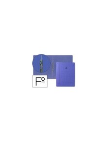 CARPETA GUSANILLO CARTON AZUL FOLIO LIDERPAPEL