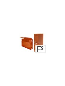 Caja archivo definitivo plastico liderpapel marron 360x260x100 mm