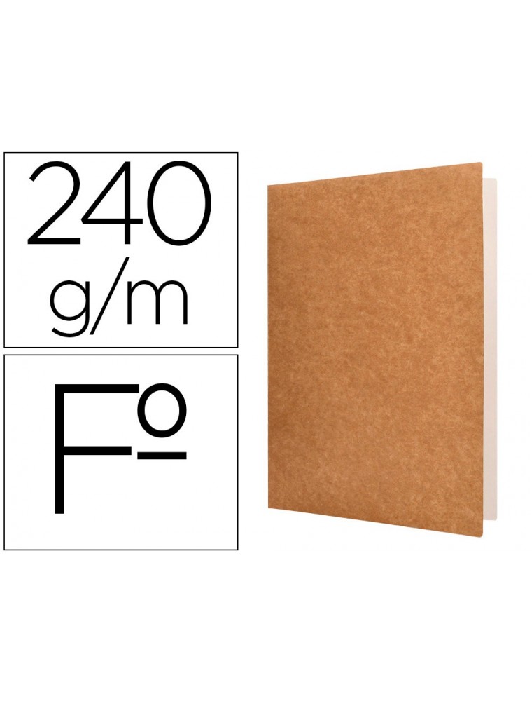 Subcarpeta liderpapel folio kraft interior blanco 240gm2