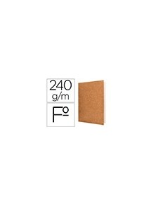 Subcarpeta liderpapel folio kraft interior blanco 240gm2