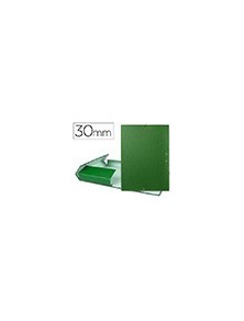 Carpeta proyectos liderpapel folio lomo 30mm carton forrado verde