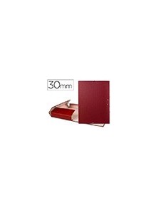 Carpeta proyectos liderpapel folio lomo 30mm carton forrado roja