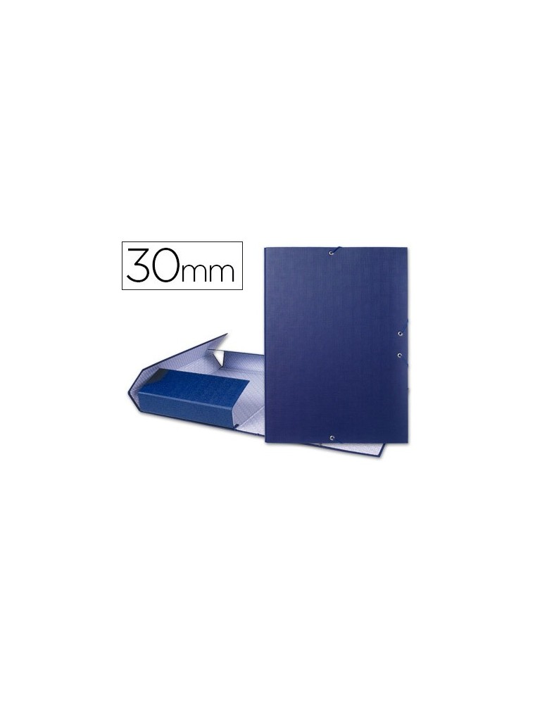 Carpeta proyectos liderpapel folio lomo 30mm carton forradoazul