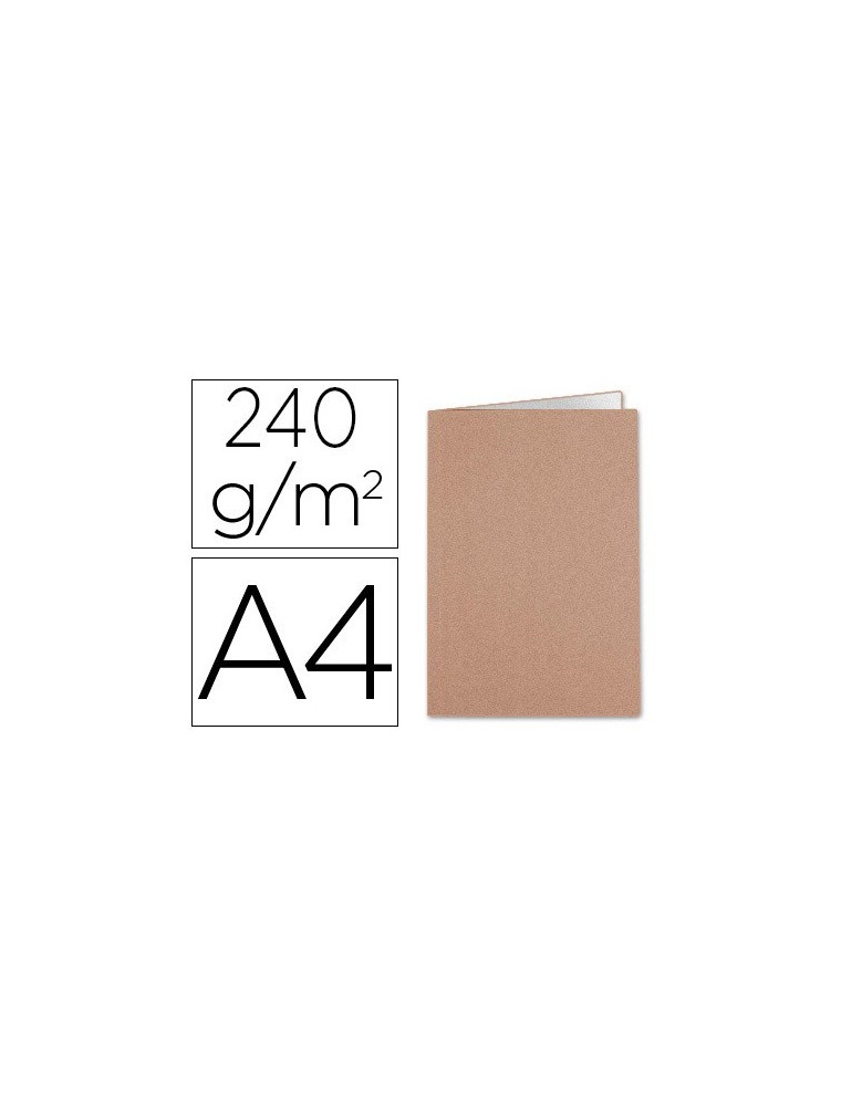 Subcarpeta liderpapel din a4 kraft interior blanco 240gm2