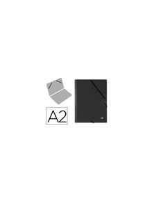 Carpeta planos liderpapel a2 carton gofrado n 12 negro