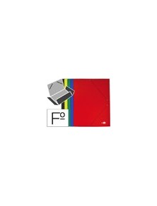 Carpeta liderpapel gomas folio 3 solapas carton plastificado colores surtidos