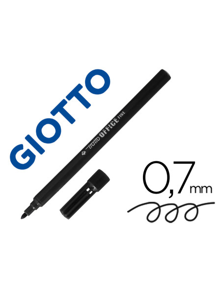 TRATTO OFFICE FINE ROTULADOR PUNTA DE FIBRA NEGRO -12U-