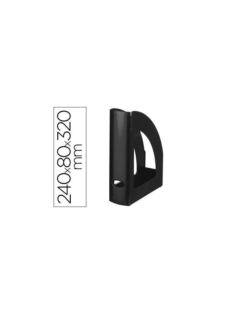 Revistero plastico q-connect negro opaco