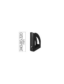 Revistero plastico q-connect negro opaco