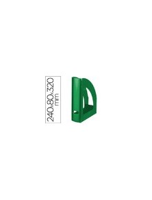 Revistero plastico q-connect verde opaco