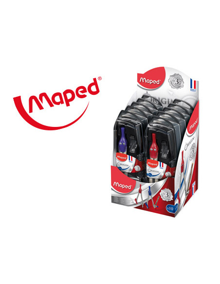 Compas maped 305811 con adaptador y estuche de minas