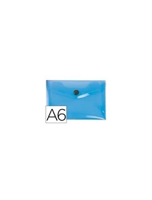 Carpeta liderpapel dossier broche 44232 polipropileno din a6 azul translucido